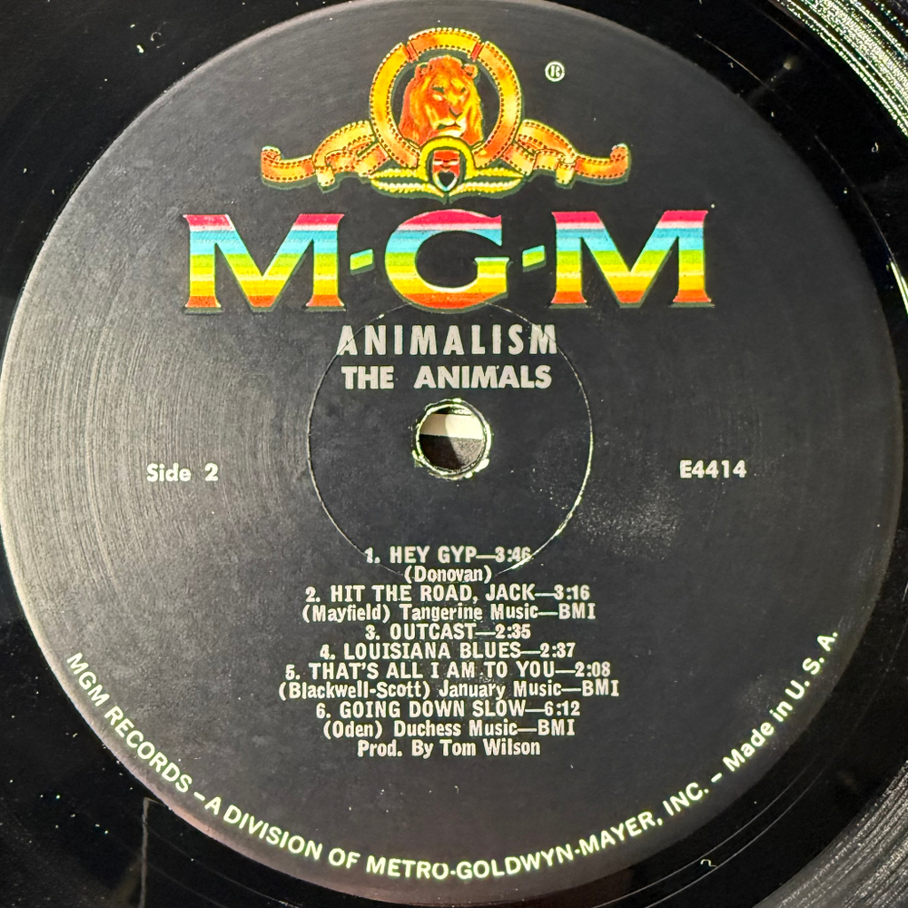 The Animals - Animalism (США 1966г.)