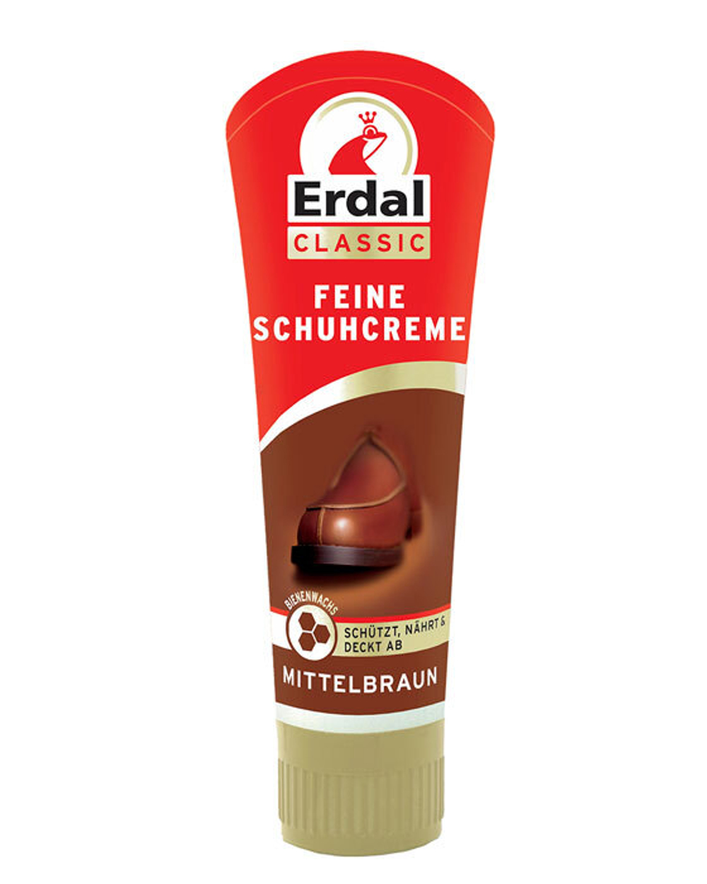Крем для обуви в тубе Erdal Feine Schuhcreme Коричневый 75 г