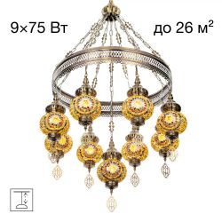 Citilux Каир CL419185 Люстра подвесная Мозаика Янтарь