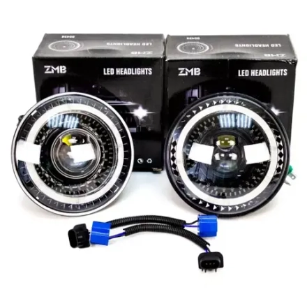 Фары Нива 4х4/Легенд в стиле Jeep Wrangler III