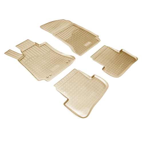 Ковры в салон Norplast/Unidec для Mercedes-Benz C в кузове W204 SD (2011-2014), Бежевый, арт.NPA10-C56-190-B