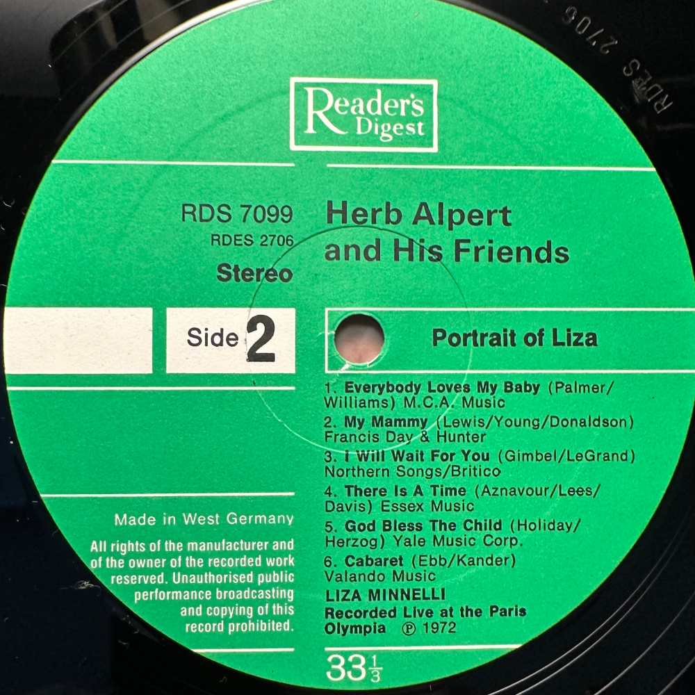 Liza Minnelli - Portrait Of Liza (Германия 1974г.)