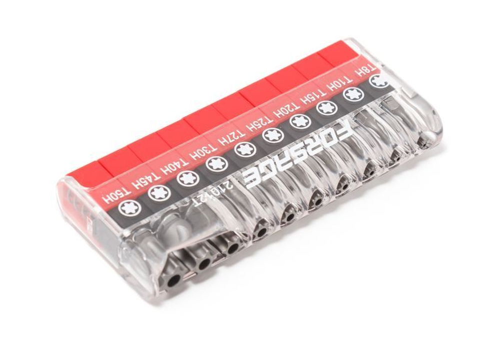 1/4''набор бит-торкс 10пр. (TH 7,8,9,10,15,20,25,27,30,40-25мм) Forsage F-21012T