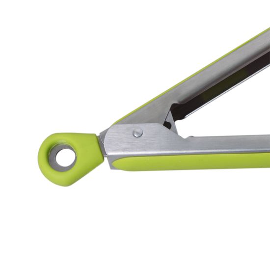 Щипцы силиконовые 30,5 см. Kamille КМ 7512 с ручками из нержавеющей стали