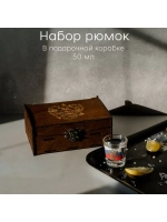Набор рюмок "Россия" 6 штук в подарочной коробке
