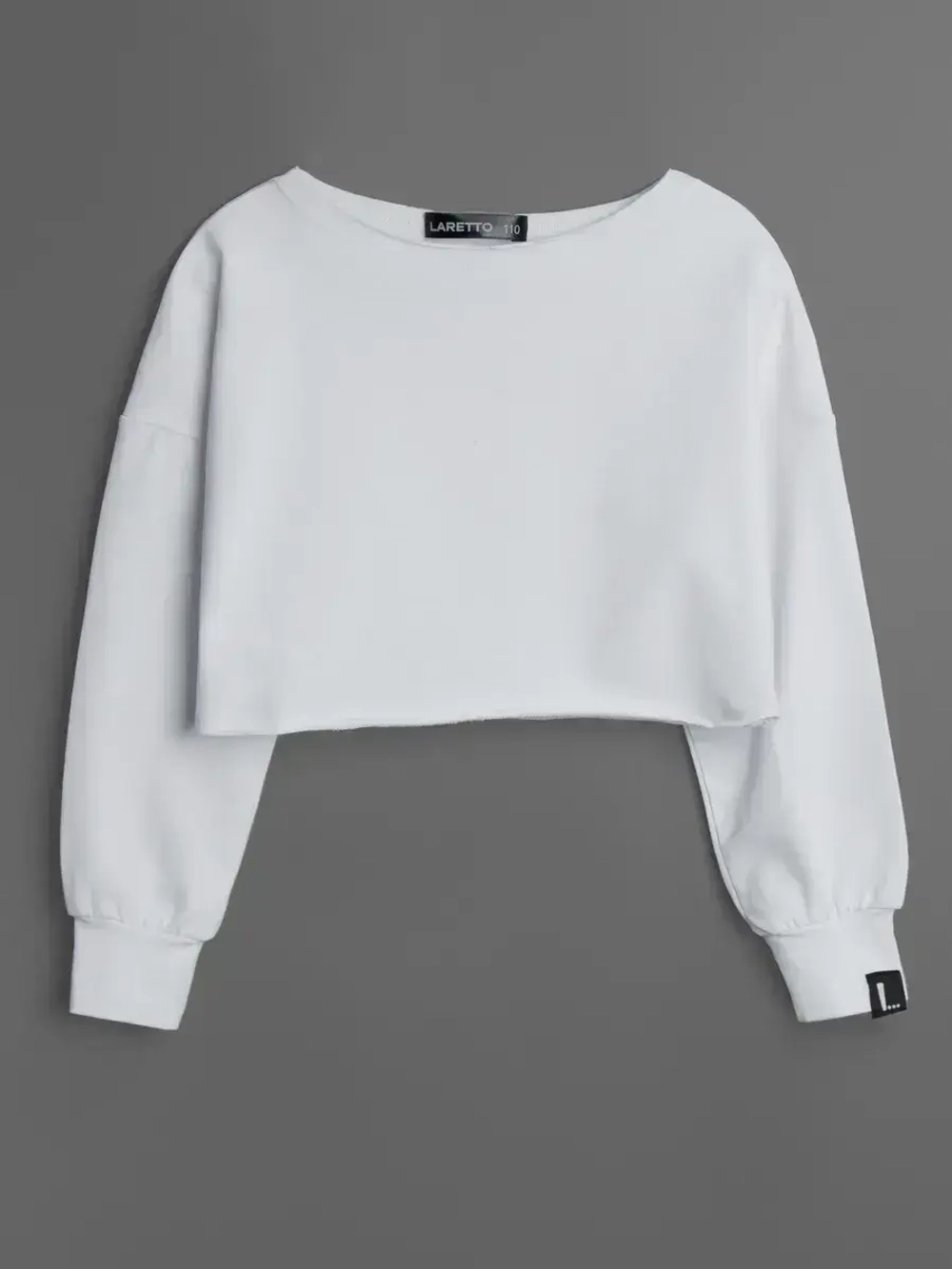 Лонгслив для девочки в школу ,белый
