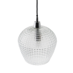 Светильник подвесной aurora, D24 см, прозрачный