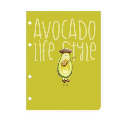 Разделитель листов на кольцах А5 4л. "AVOCADO STYLE" (Альт)