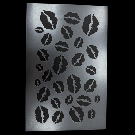 Трафарет "Поцелуй, губы" 29,5*19 см