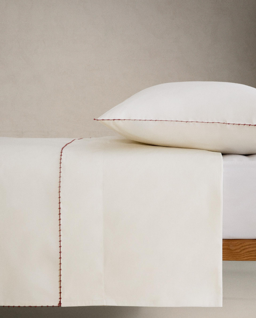 Простыня на резинке Zara Home, хлопок 100%, однотонный, 8610/900