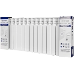 Радиатор биметаллический STOUT TITAN VENTIL 500 - 14 секций (подключение нижнее правое, цвет белый)