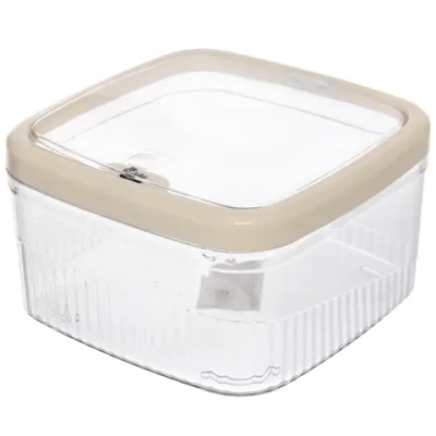 Контейнер для мусора»Стайл»1,6л прозрачный 163