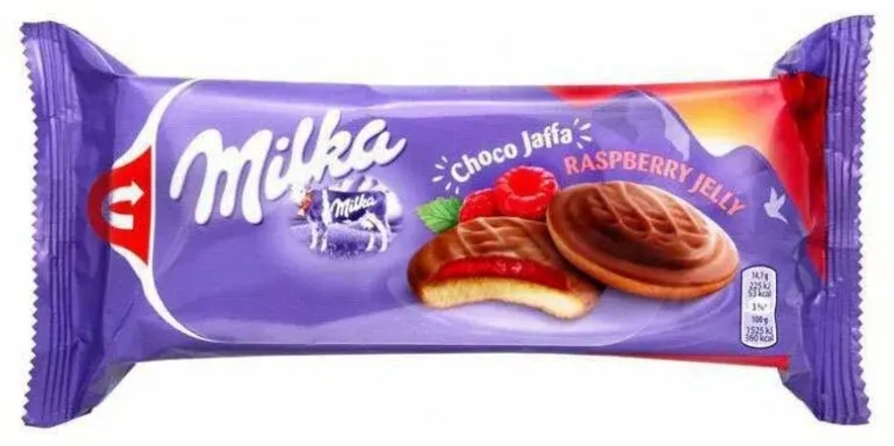 Милка Печенье Джафа с малиновой начинкой 147гр