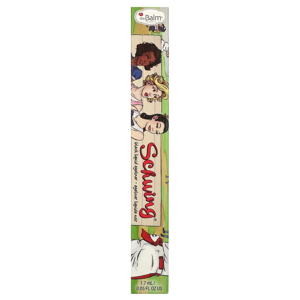theBalm Cosmetics, Schwing, жидкая подводка для глаз, черная, 1,7 мл (0,06 жидк. унц.)