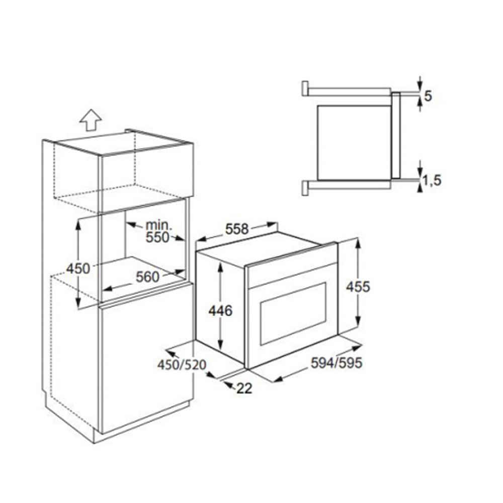 Встраиваемая микроволновая печь Kuppersberg HMWZ 969 W