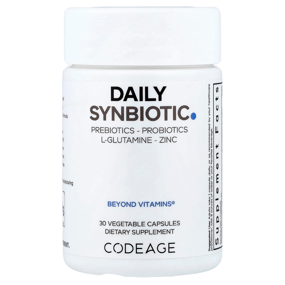 Codeage, Daily Synbiotic, 30 растительных капсул