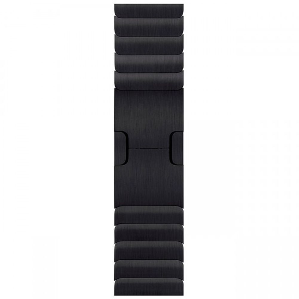 Блочный браслет из нержавеющей стали Apple для Apple Watch 38, 40 и 41 мм «Чёрный космос» | Space Black