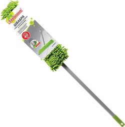 Швабра двусторонняя 40см телескоп. черенок Любаша 605026