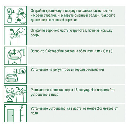 Освежитель воздуха автоматический 250 мл, AIRWICK Pure, диспенсер+сменный баллон, "Цветущая сакура"