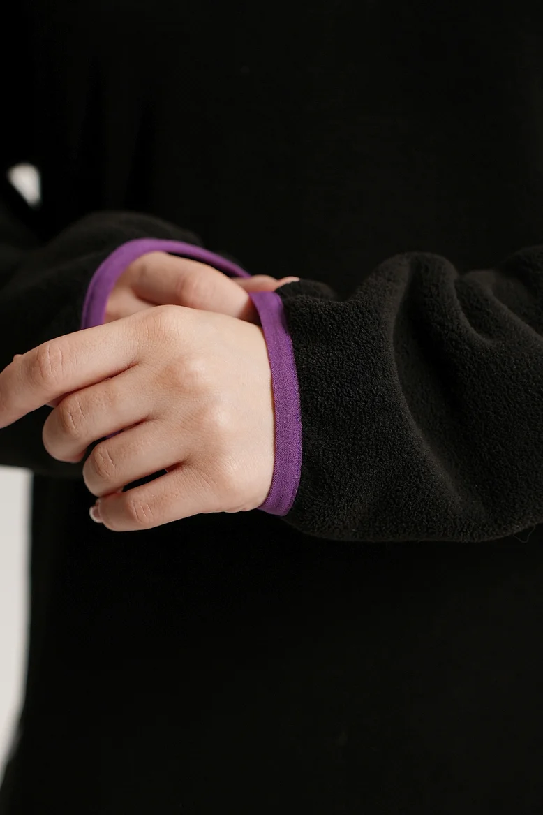 Анорак женский, цвет "Чёрная скала"