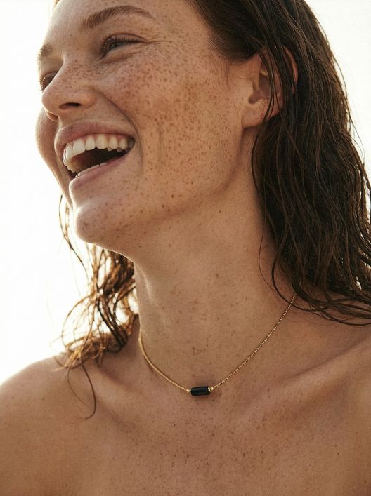 Чокер из бисера со вставкой из агата / Для меня / POUR MOI