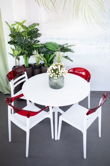 Стол пластиковый Sky Table Ø105 белый Siesta Contract Турция