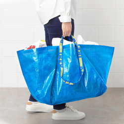 IKEA FRAKTA  (ИКЕА ФРАКТА)  -  Большая сумка, синяя, 55x37x35 см/71 л
