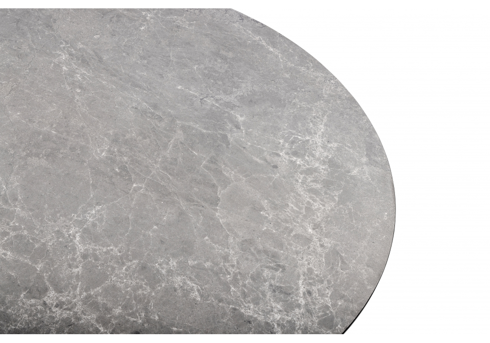 Керамический стол Woodville Нэнси 110 темно-серый, черный