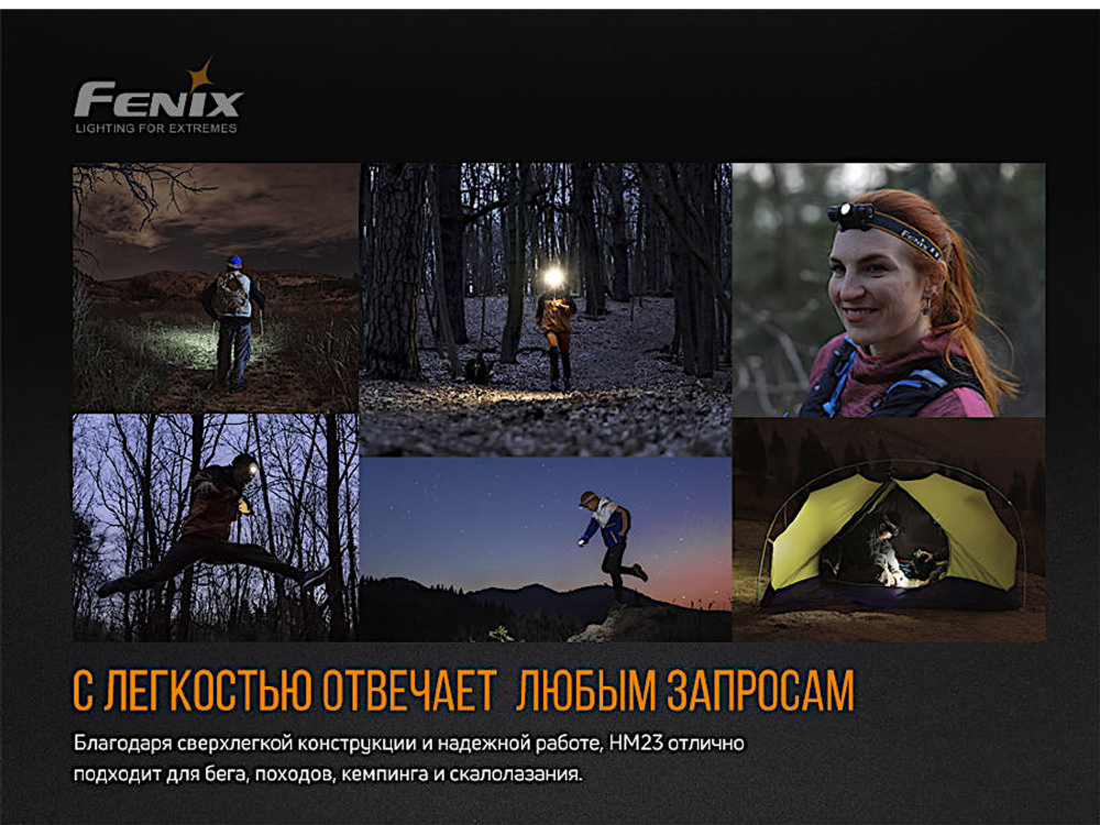 Фонарь Налобный Fenix HM23 Cree Neutral White LED