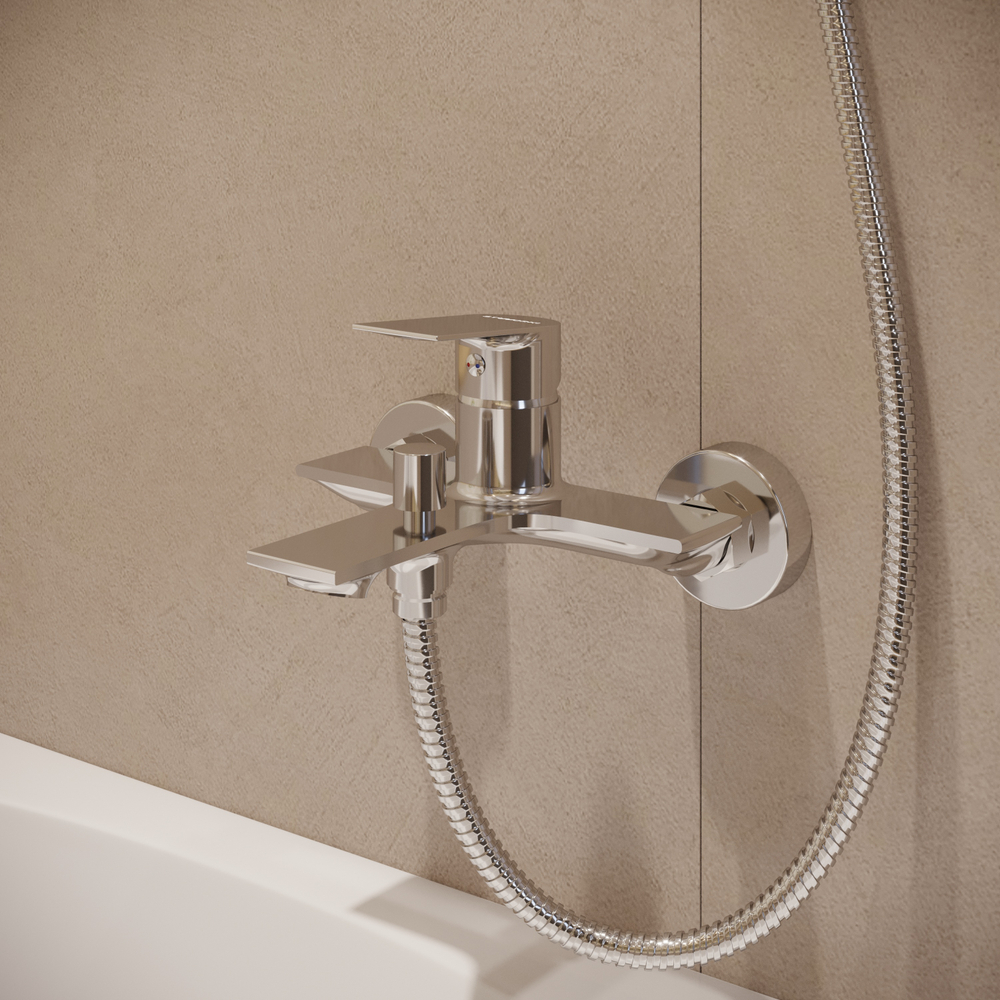 Смеситель для ванны с душем STWORKI Рандерс S19100CR хром