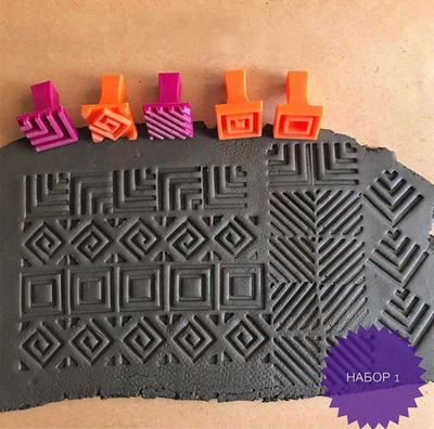 Набор фактурных штампов №1