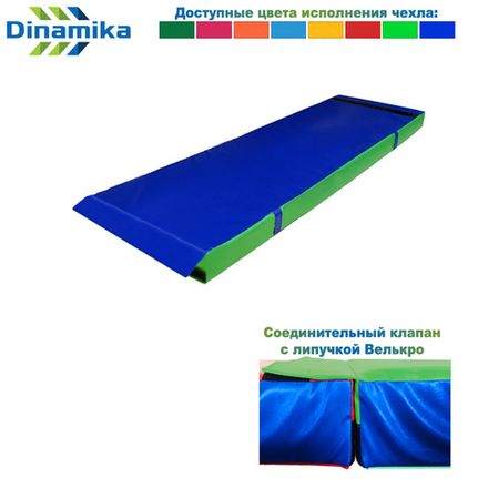 Мат гимнастический 2000х500х100 винилискожа-велькро (ппу)