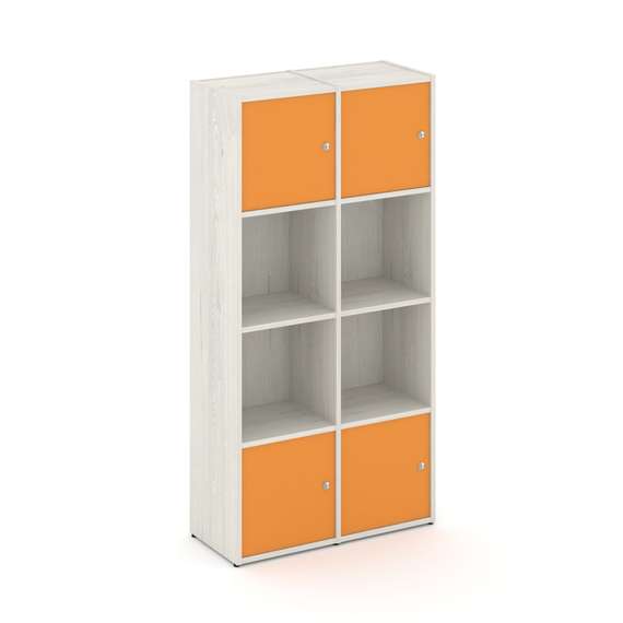 Locker plus Комплект №5 LK.K-005 Дуб Наварра/Оранжевый 798*350*1593
