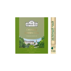 Китайский зеленый чай в пакетиках Ahmad Tea, 100 шт