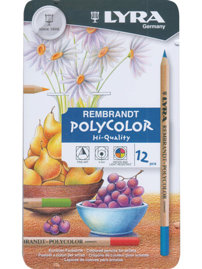 Карандаши Lyra Rembrandt polycolor, ВАЛЬДОРФ, 12 цветов