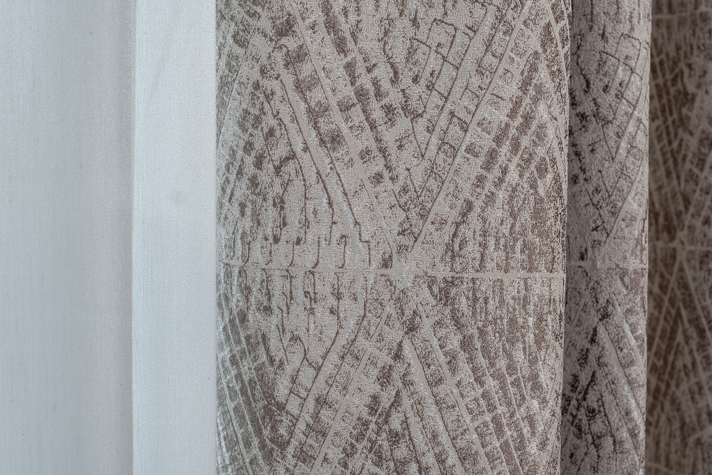 Портьера 300х260 Garda Decor Serpente золотая