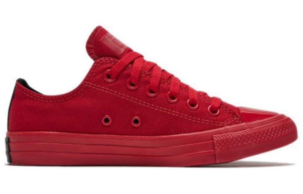 Converse All Star series non-slip, wear-resistant, lightweight, low-top canvas shoes for men and women with the same style red