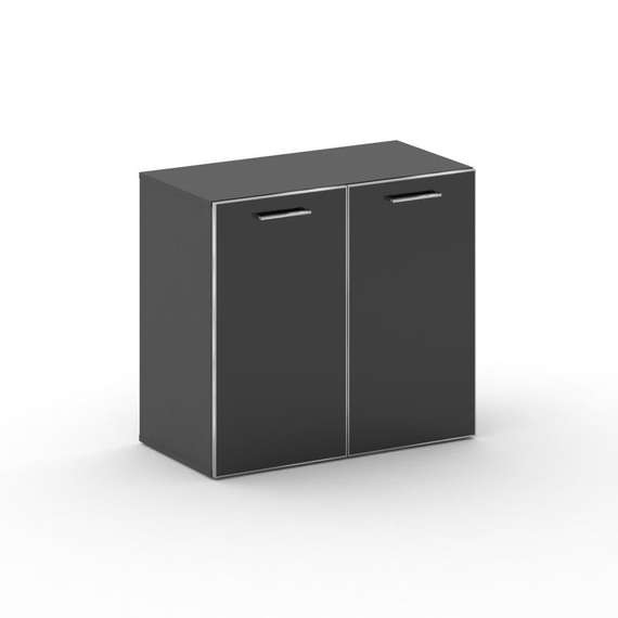 Cross Шкаф широкий низкий CR.ST-302 black Базальт UM/Лакобель Черный 896*460*807