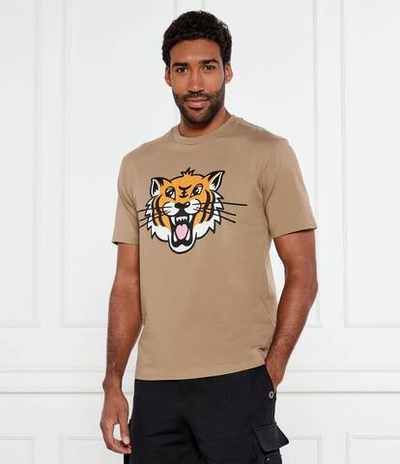 Футболка HAPPY TIGER Kenzo - коричневый(FF55TS5334SG)