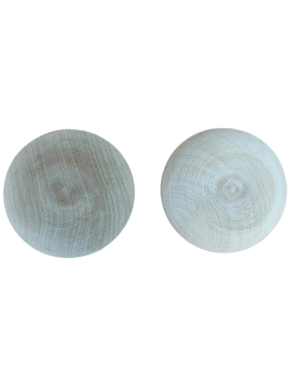 Ручка деревянная кнопка межкомнатная, для двери 60 мм