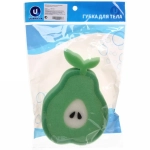 Губка для тела поролоновая фигурная «Зеленое Яблоко», 17,5*12,5