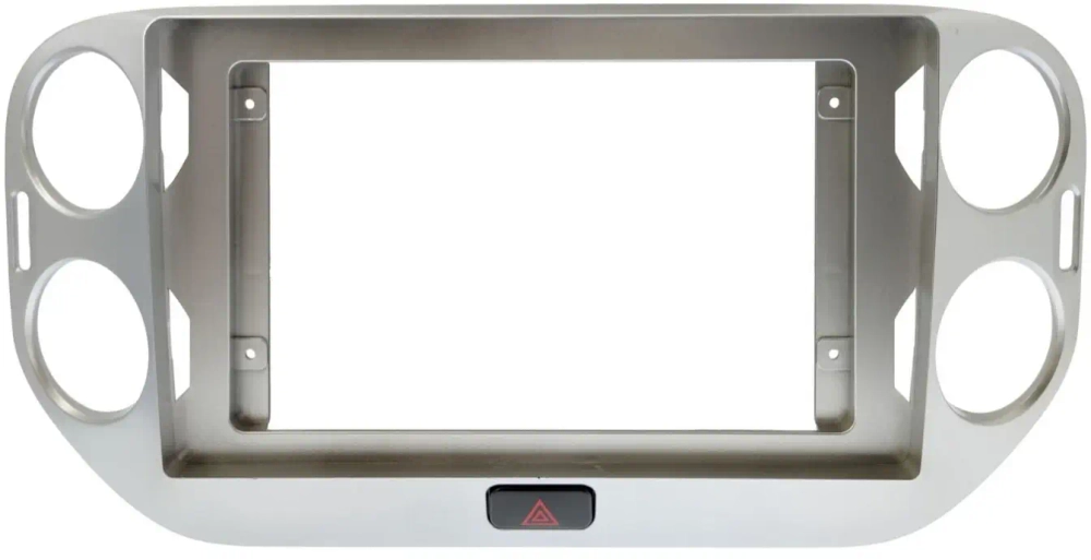 Магнитола для Volkswagen Tiguan 1 2007-2016, Golf Plus (рамка 10 серебро, любая кнопка) - Teyes CC3-2K-360 монитор 13" 2K QLED на Android 10, 6Гб+128Гб, CarPlay, 4G SIM-слот, 4 камеры в комплекте