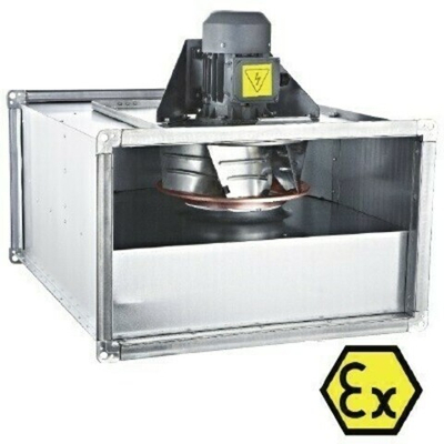 Прямоугольный канальный вентилятор с назад загнутыми лопатками BDKF-R-EX 500 T