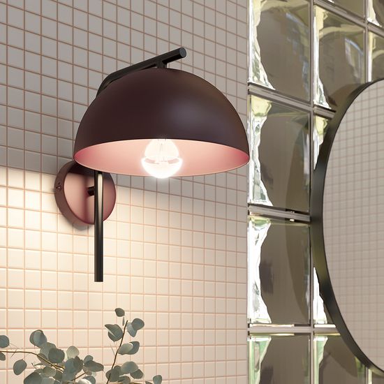 Светильник настенный jassy, D29х26 см, вишневый