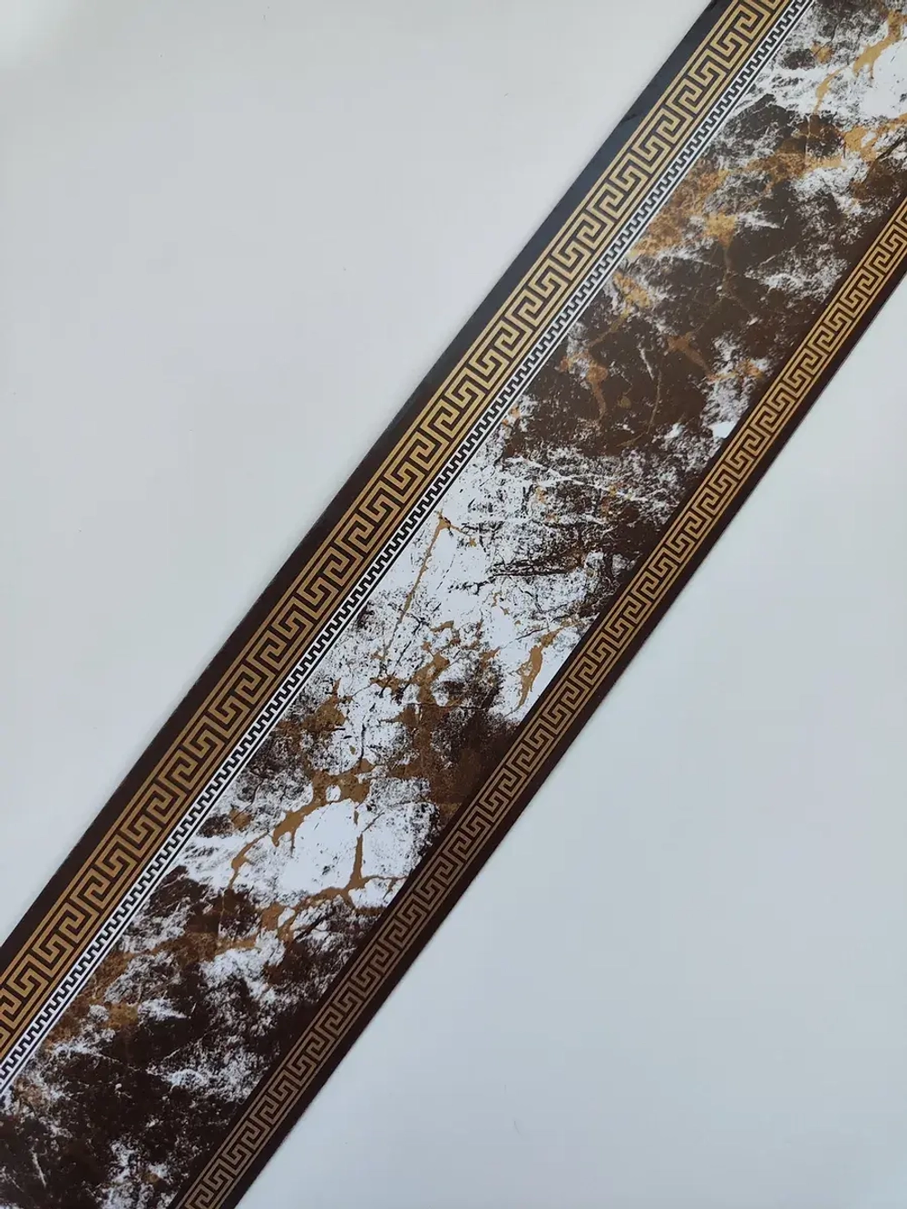 Бордюр для обоев бумажный 6 см окантовка лента коричневый