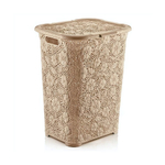 Корзина для белья Ажурная 50 лт бежевый