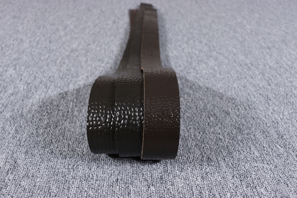 Ременная заготовка Шоколад с лицевой отделкой + плита Шаргень длина 140см