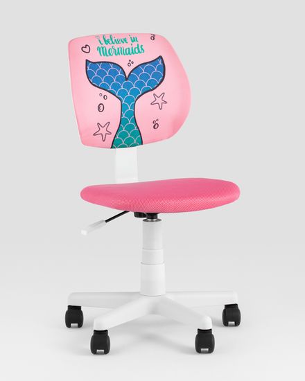 Кресло компьютерное детское ЛОЛО Mermaid Tail пластик белый