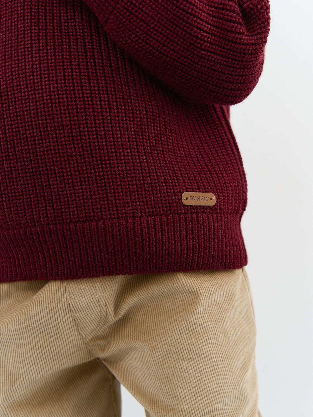 Джемпер вязаный "Бордо"