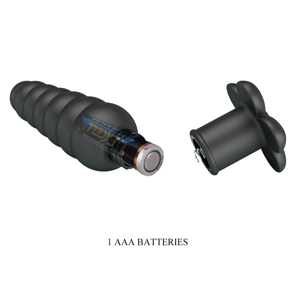 Черный анальный вибростимулятор Imron - 11 см. (Цвет: черный)